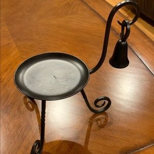 Party Lite Iron Metal Pillar Stand Candle Holder